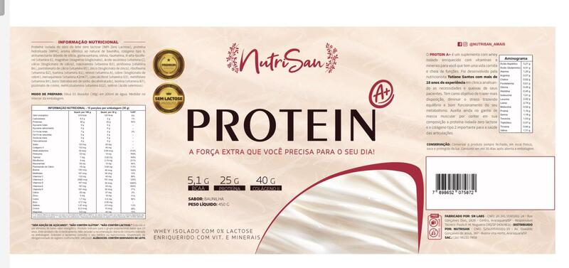 Rótulo NutriSan Protein A+